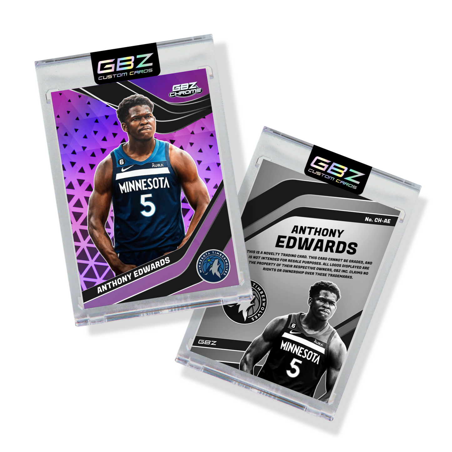 GBZ Chrome - Anthony Edwards - Purple Refractor